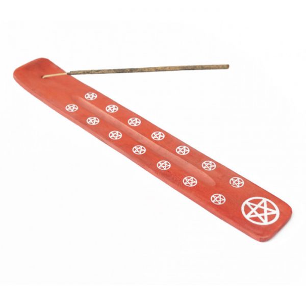 Підставка під аромапалички з дерева манго Лижа Червона Пентакль