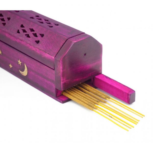 Підставка під аромапалички з дерева манго Шкатулка Бузкова