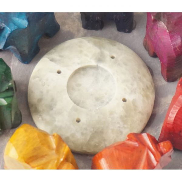 Підставка під аромапалички кам'яна "Сім слонів в колі"