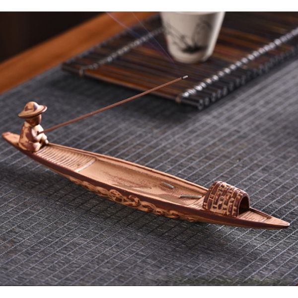 Підставка під аромапалички керамічна  ЧОВНИК