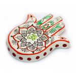 Подставка под аромапалочки  Рука Фатимы Ом терракот