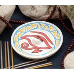 Подставка под аромапалочки терракот Тарелка Белая