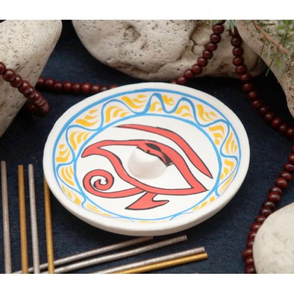 Підставка під аромапалички терракот Тарілка Біла