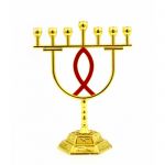 Свічник Менора латунний на 7 свічок №2