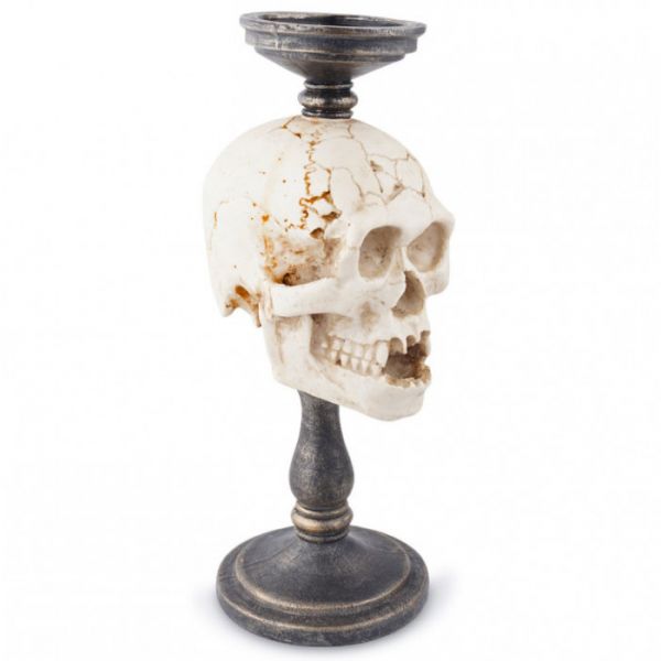 Свічник на 1 свічку "Череп" полістоун