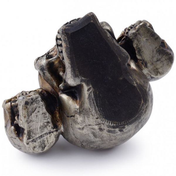 Свічник на 3 свічки "Черепа" полістоун