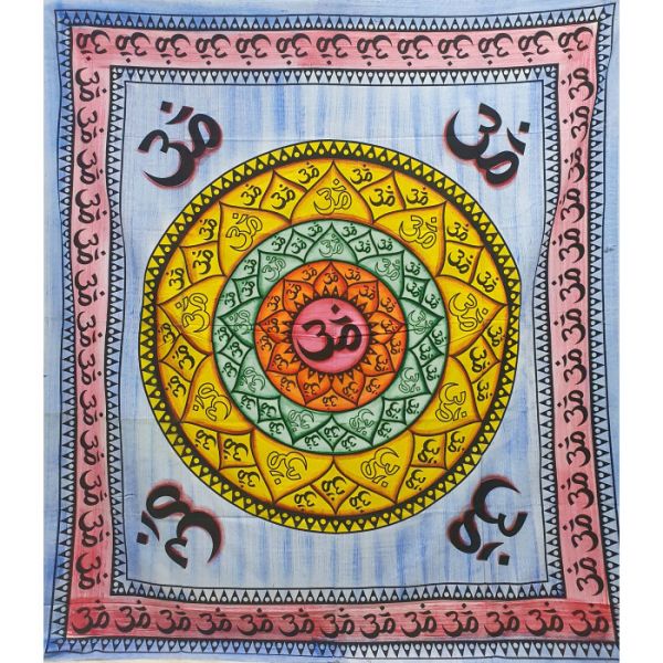 Покрывало двухспальное ОМ цветное