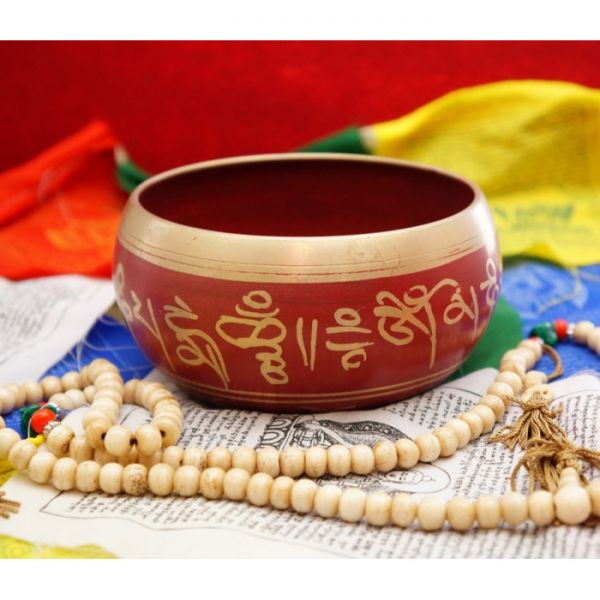 Співаюча чаша червона лита 12 см Непал