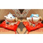 Счастливый кот фаянс №1