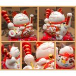 Счастливый кот "Веер" фаянс