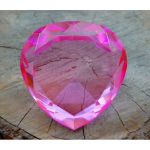 Серце кольорове скло, Рожеве