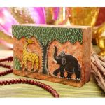 Шкатулка кам'яна фарбована з малюнком