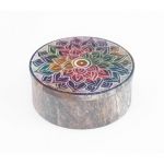 Шкатулка кам'яна кругла "Мандала"