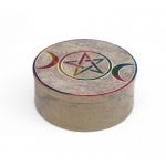 Шкатулка кам'яна кругла "Триєдина"