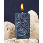 Свеча магическая восковая с эфирными  маслами "Луна"