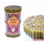 Свічки воскові церковні пучок 1 кг (300 шт) Натуральний колір №120