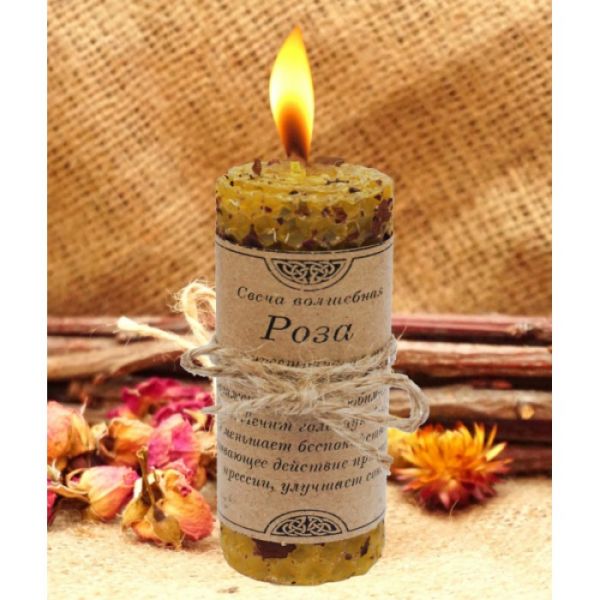 Чарівна свічка Роза 8,5 см
