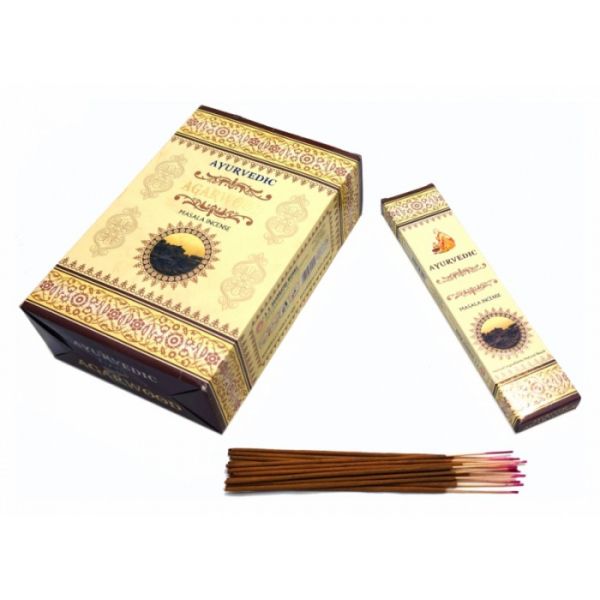 Ароматичні палички пилкові натуральні Агарвуд Ayurvedic Agarwood