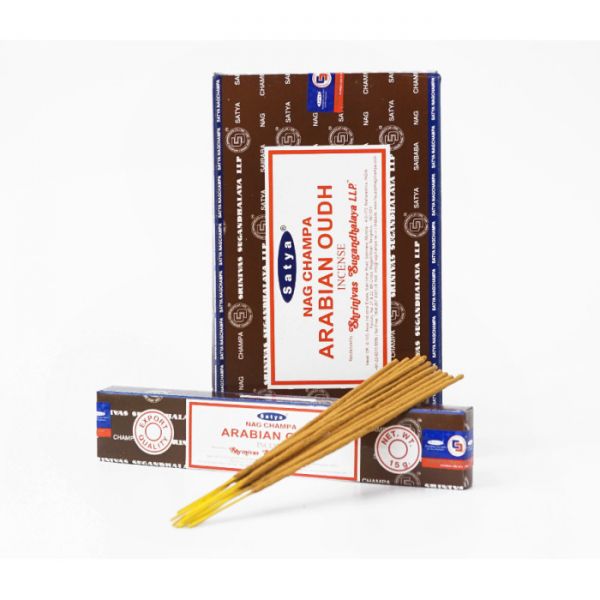 Аромапалочки пыльцевые натуральные Арабский Уд SATYA ARABIAN OUDH (ПЛОСКАЯ ПАЧКА)