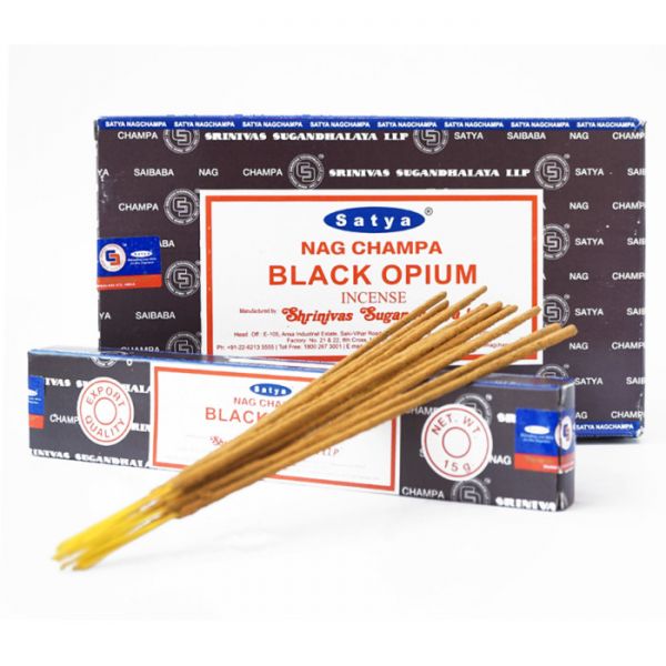 Аромапалочки пыльцевые натуральные Чёрный Опиум SATYA BLACK OPIUM (ПЛОСКАЯ ПАЧКА)