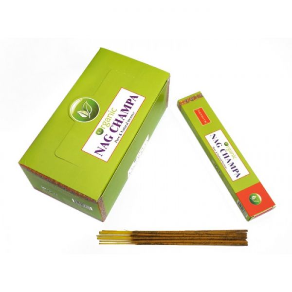 Аромапалочки пыльцевые натуральные Наг Чампа Nandita Organic Nag Champa