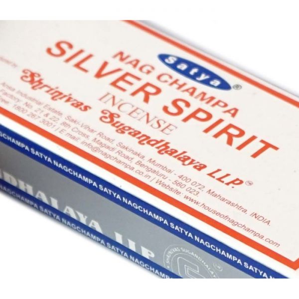 Аромапалочки пыльцевые  натуральные Серебряный  Дух SATYA SILVER SPIRIT (ПЛОСКАЯ ПАЧКА)