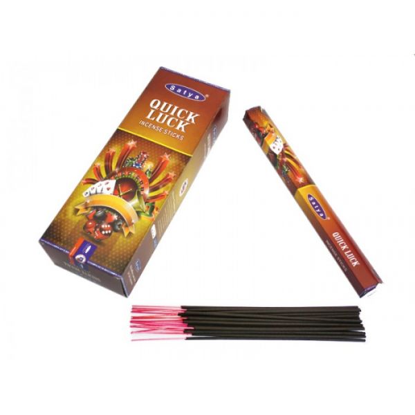 Ароматические палочки  Быстрая удача Satya QUICK LUCK (шестигранник)