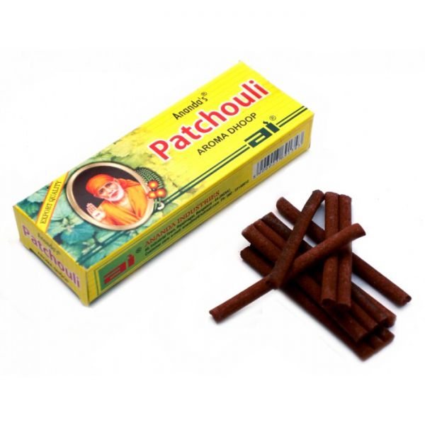Ароматические палочки Пачули ANAND'S PATCHOULI AROMA DHOOP (безосновные)