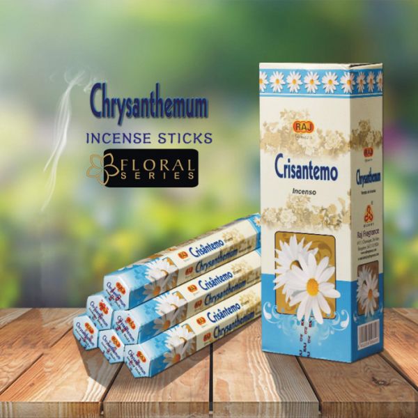 Ароматические палочки RAJ CHRYSANTHEMUM (шестигранник) Хризантема