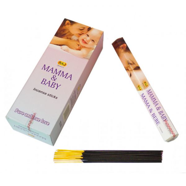 Ароматические палочки RAJ MAMMA AND BABY (шестигранник) Мама и Ребёнок