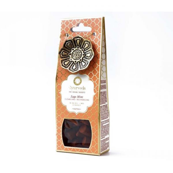 Аюрведичні конуси з підставкою  Шавлія М'ята Капха