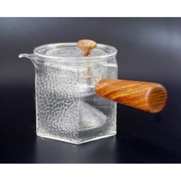 Чайник со стеклянным ситом + деревянная ручка (500ml) №2