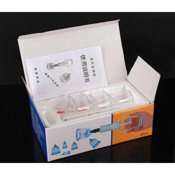 Набор массажных банок 6 штук  с вакуумным пистолетом