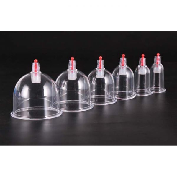 Набор массажных банок 6 штук  с вакуумным пистолетом