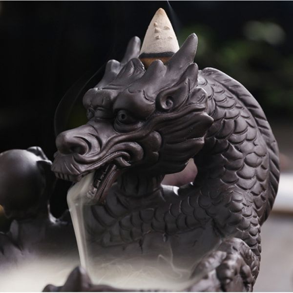 Підставка Рідкий дим кераміка "Драконовий череп LED"