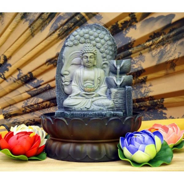 Водоспад настільний з полістоуну Будда №7